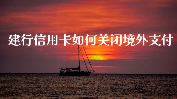 建行信用卡如何关闭境外支付_https://www.apanben.com_国际财经_第1张