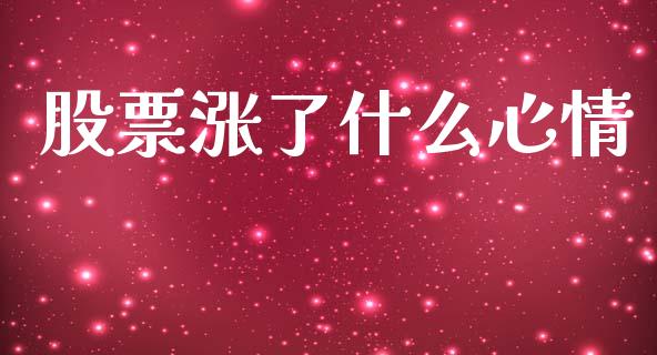 股票涨了什么心情_https://www.apanben.com_股市分析_第1张
