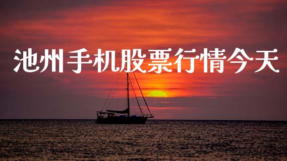 池州手机股票行情今天_https://www.apanben.com_股市指导_第1张