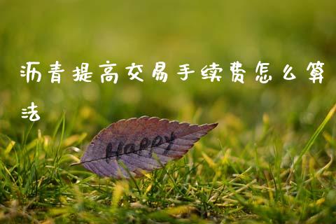 沥青提高交易手续费怎么算法_https://www.apanben.com_在线喊单_第1张