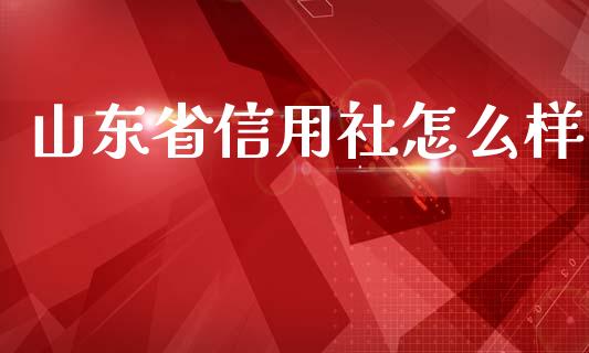 山东省信用社怎么样_https://www.apanben.com_股市指导_第1张