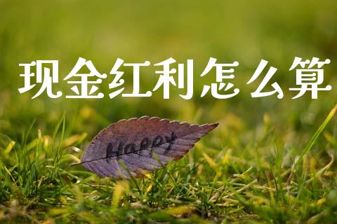 现金红利怎么算_https://www.apanben.com_期货学院_第1张