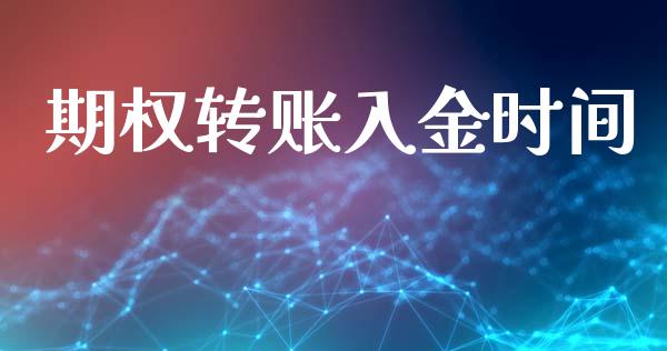 期权转账入金时间_https://www.apanben.com_国际期货_第1张