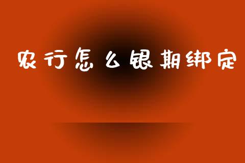 农行怎么银期绑定_https://www.apanben.com_期货学院_第1张