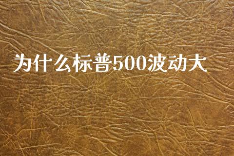 为什么标普500波动大_https://www.apanben.com_股市指导_第1张