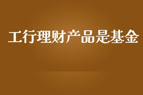 工行理财产品是基金_https://www.apanben.com_财经资讯_第1张