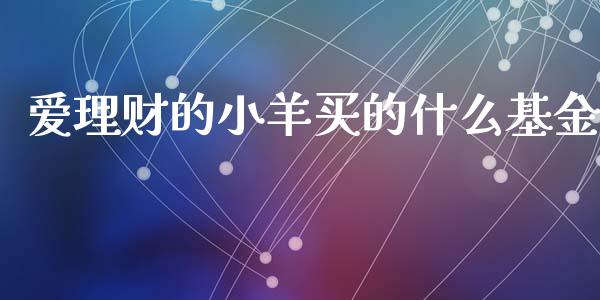 爱理财的小羊买的什么基金_https://www.apanben.com_国际财经_第1张