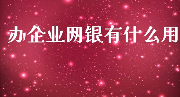 办企业网银有什么用_https://www.apanben.com_在线喊单_第1张