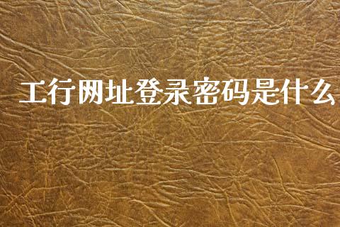 工行网址登录密码是什么_https://www.apanben.com_股市分析_第1张