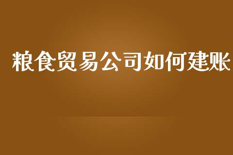 粮食贸易公司如何建账_https://www.apanben.com_财经资讯_第1张