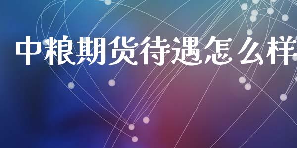 中粮期货待遇怎么样_https://www.apanben.com_股市分析_第1张
