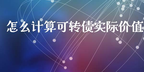 怎么计算可转债实际价值_https://www.apanben.com_期货学院_第1张