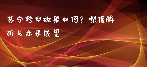 苏宁转型效果如何？深度解析与未来展望_https://www.apanben.com_国际财经_第1张