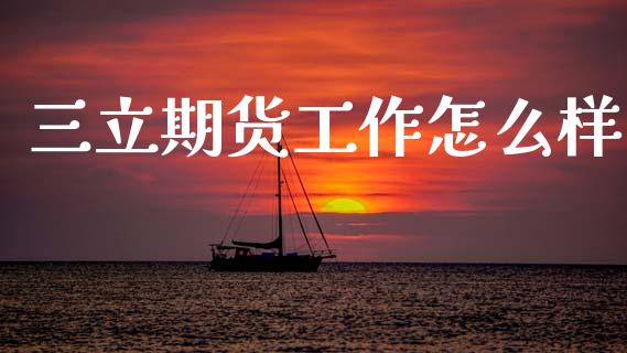 三立期货工作怎么样_https://www.apanben.com_期货学院_第1张