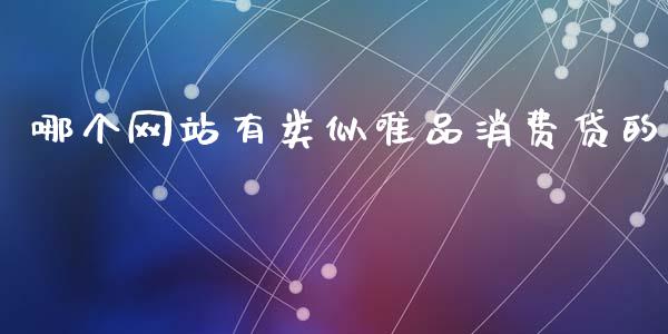 哪个网站有类似唯品消费贷的_https://www.apanben.com_国际财经_第1张