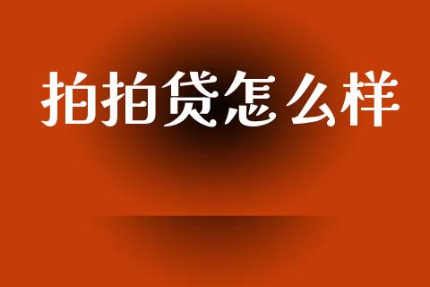 拍拍贷怎么样_https://www.apanben.com_股票怎么玩_第1张