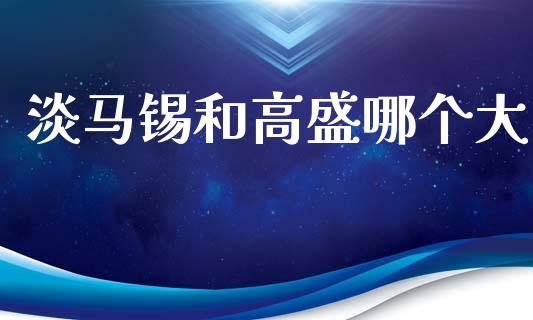 淡马锡和高盛哪个大_https://www.apanben.com_期货学院_第1张