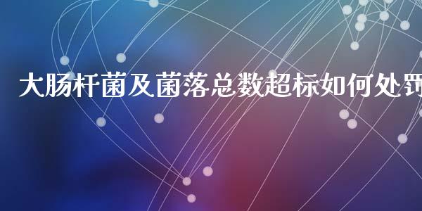 大肠杆菌及菌落总数超标如何处罚_https://www.apanben.com_股票怎么玩_第1张