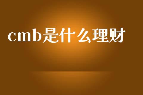 cmb是什么理财_https://www.apanben.com_在线喊单_第1张