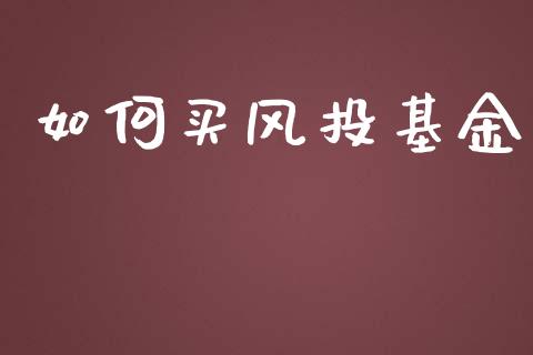 如何买风投基金_https://www.apanben.com_国际期货_第1张