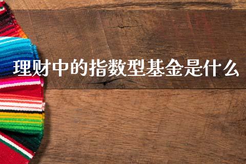 理财中的指数型基金是什么_https://www.apanben.com_财经资讯_第1张
