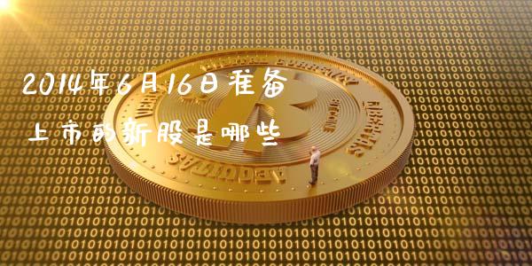 2014年6月16日准备上市的新股是哪些_https://www.apanben.com_国际期货_第1张