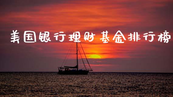 美国银行理财基金排行榜_https://www.apanben.com_国际财经_第1张