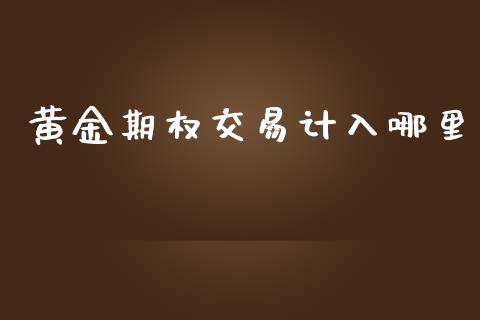 黄金期权交易计入哪里_https://www.apanben.com_股票怎么玩_第1张