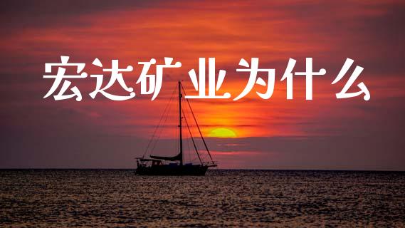 宏达矿业为什么_https://www.apanben.com_国际期货_第1张