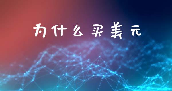 为什么买美元_https://www.apanben.com_国际期货_第1张
