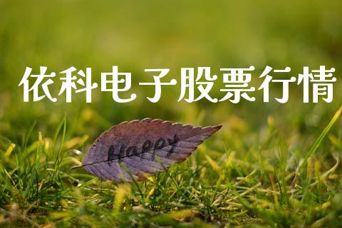 依科电子股票行情_https://www.apanben.com_股票怎么玩_第1张