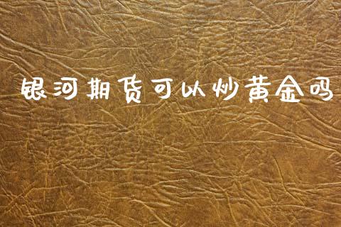 银河期货可以炒黄金吗_https://www.apanben.com_期货学院_第1张