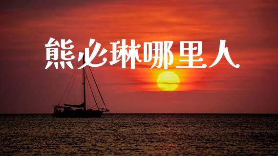 熊必琳哪里人_https://www.apanben.com_国际财经_第1张