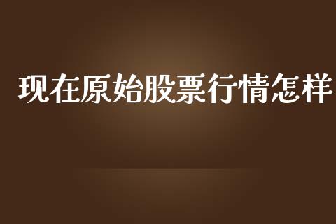 现在原始股票行情怎样_https://www.apanben.com_股市指导_第1张