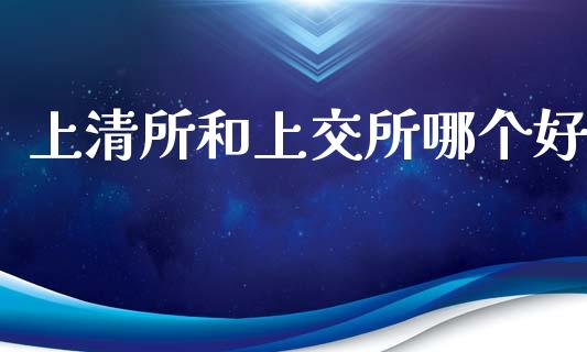 上清所和上交所哪个好_https://www.apanben.com_国际期货_第1张