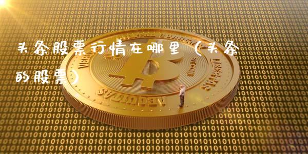 头条股票行情在哪里（头条的股票）_https://www.apanben.com_股市分析_第1张