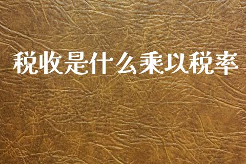 税收是什么乘以税率_https://www.apanben.com_股票怎么玩_第1张
