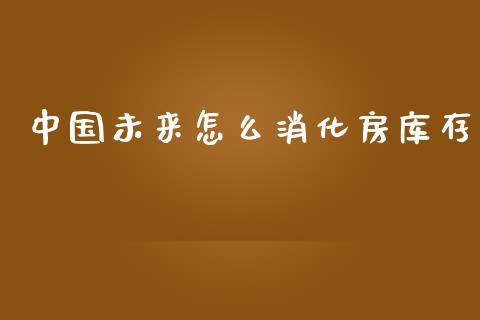 中国未来怎么消化房库存_https://www.apanben.com_国际财经_第1张