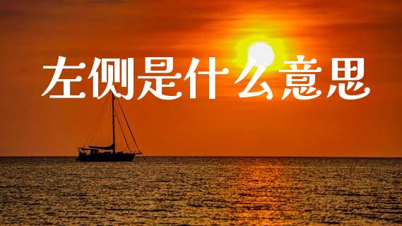 左侧是什么意思_https://www.apanben.com_国际期货_第1张