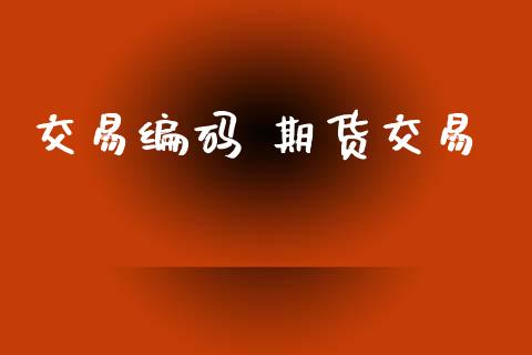 交易编码 期货交易_https://www.apanben.com_期货学院_第1张