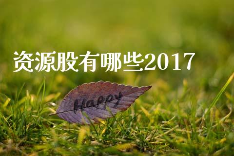 资源股有哪些2017_https://www.apanben.com_期货学院_第1张