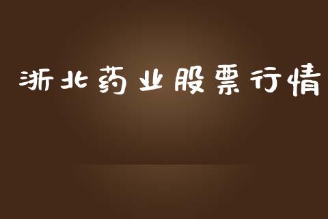 浙北药业股票行情_https://www.apanben.com_股票怎么玩_第1张