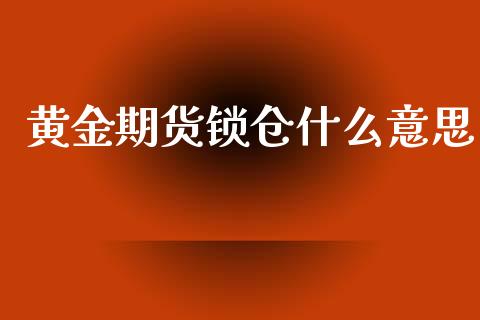 黄金期货锁仓什么意思_https://www.apanben.com_股市分析_第1张
