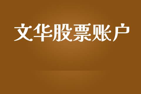 文华股票账户_https://www.apanben.com_股市分析_第1张