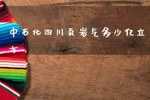 中石化四川页岩气多少亿立方_https://www.apanben.com_国际期货_第1张