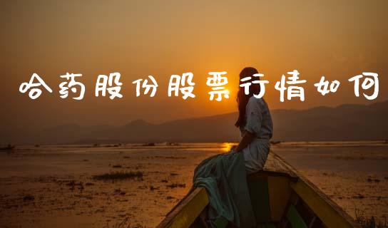 哈药股份股票行情如何_https://www.apanben.com_国际期货_第1张