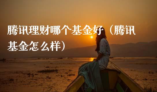 腾讯理财哪个基金好（腾讯基金怎么样）_https://www.apanben.com_财经资讯_第1张