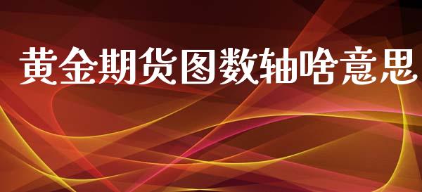 黄金期货图数轴啥意思_https://www.apanben.com_期货学院_第1张