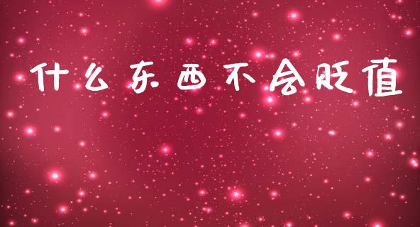 什么东西不会贬值_https://www.apanben.com_股市分析_第1张