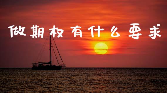 做期权有什么要求_https://www.apanben.com_股市分析_第1张